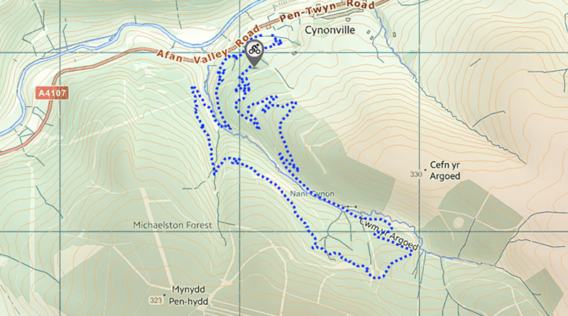 Blue Scar Trail Map